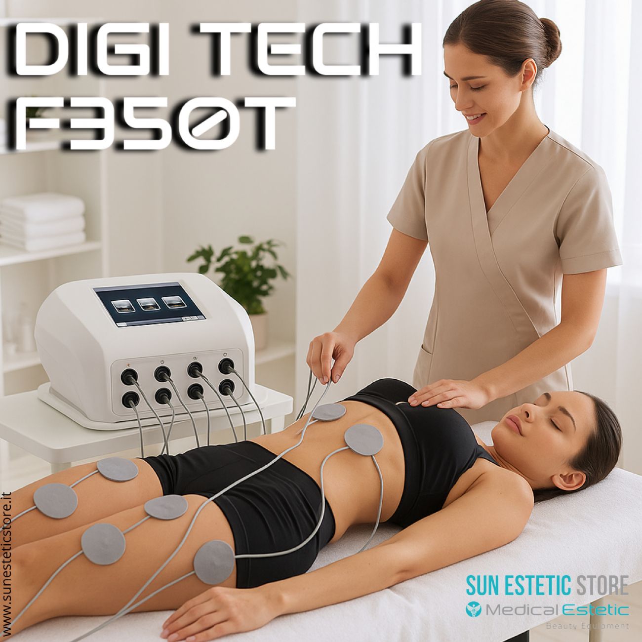 Digi Tech elettrostimolatore digitale tonificazione e dimagrimento