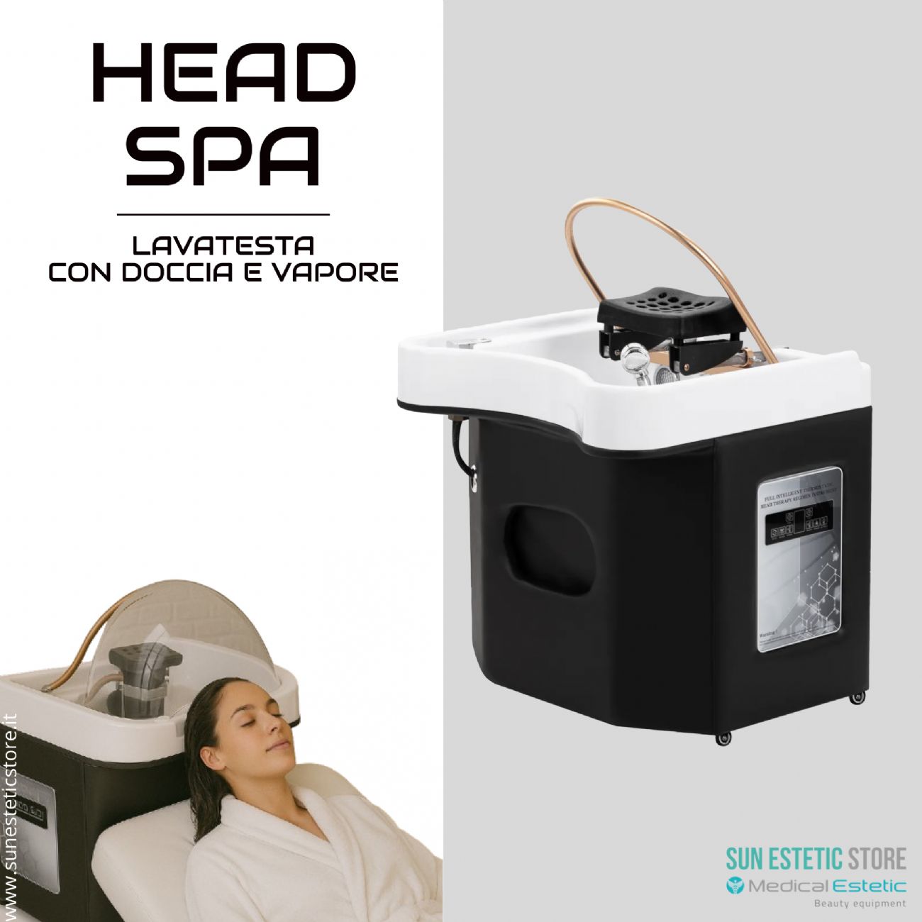 Head Spa lavatesta trattamento capelli con vapore