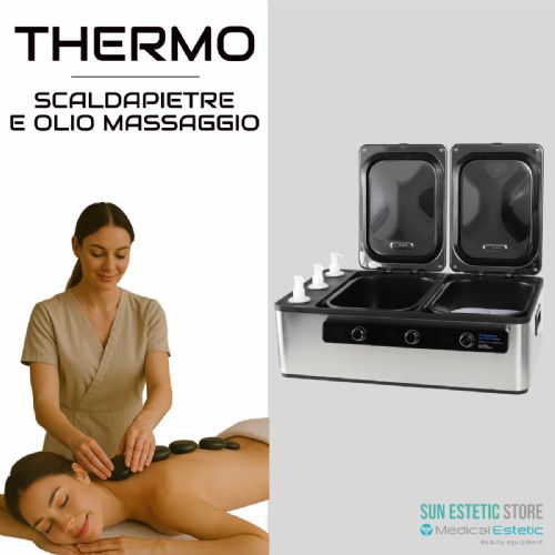 Thermo riscaldatore pietre hot stone e olio massaggio Spa