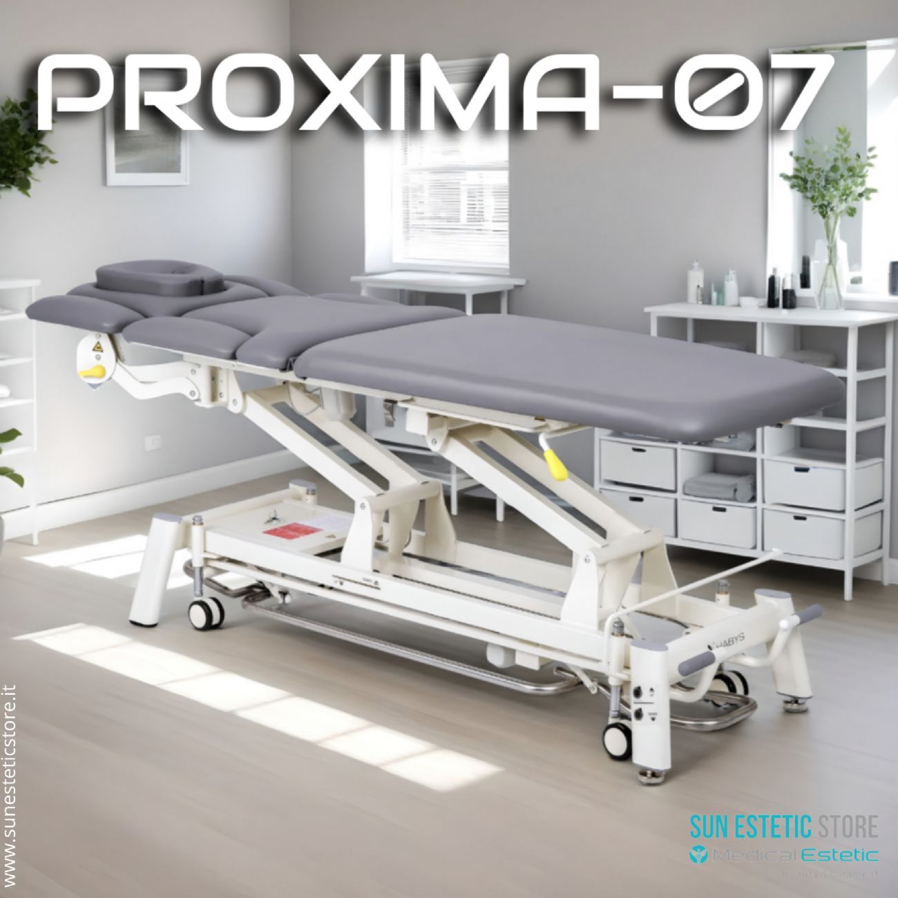 Proxima 07 lettino fisioterapia riabilitazione 7 sezioni