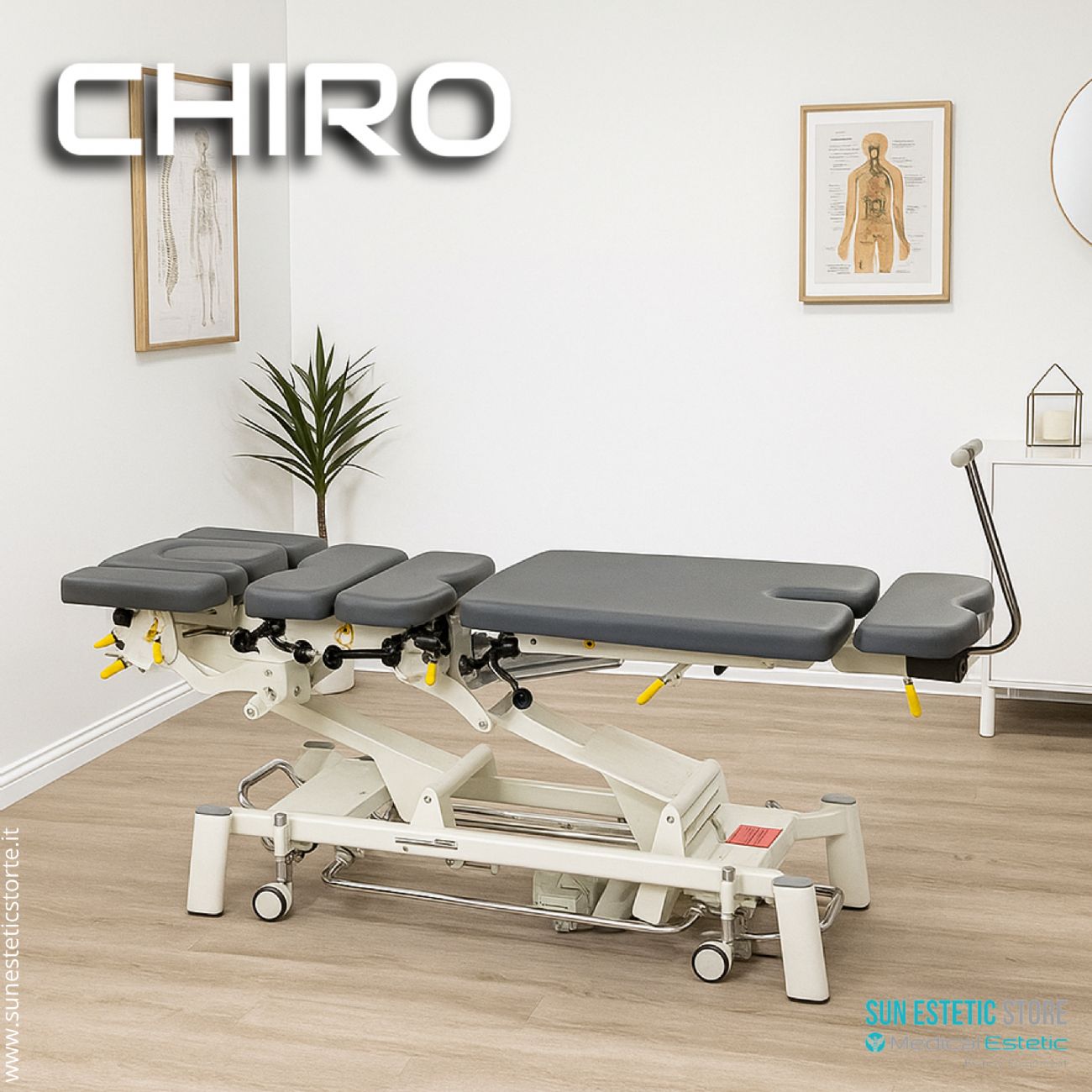 Chiro Z7Verticale lettino chiropratico a 7 zone con Drop System