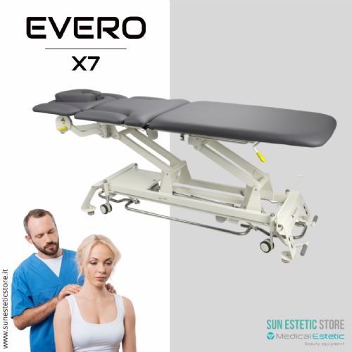 Evero X7 lettino fisioterapia 7 sezioni motorizzato con perimetrale