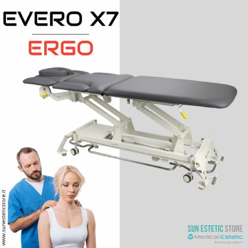 Evero X7 lettino fisioterapia 7 sezioni motorizzato con perimetrale