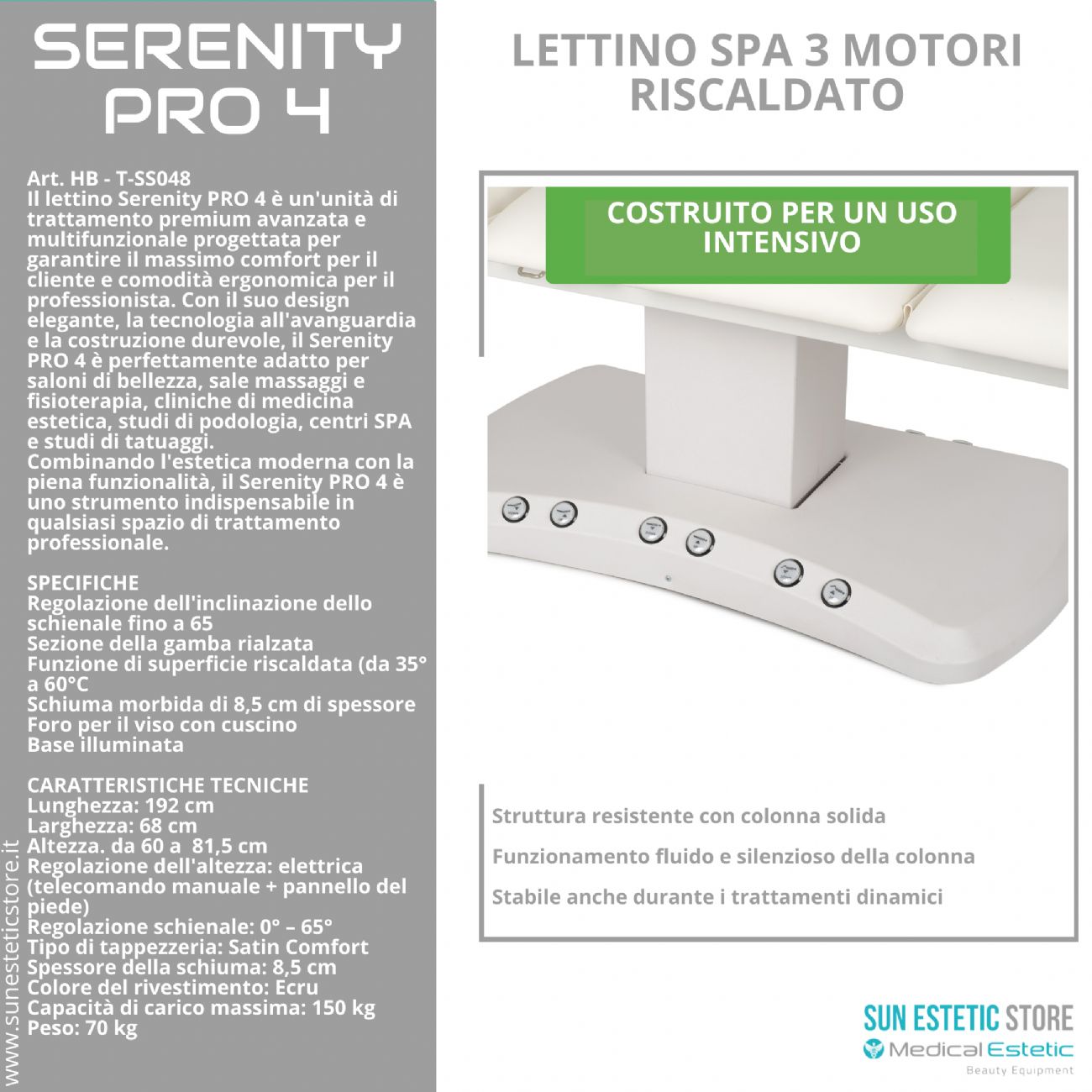 Serenity Pro 4 LettinO Spa 3 motori riscaldato
