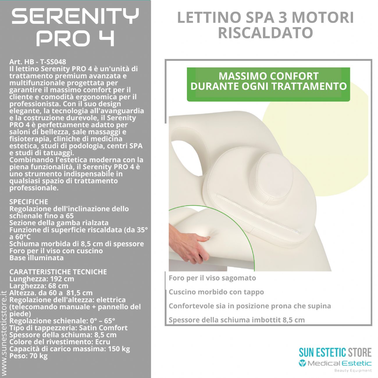 Serenity Pro 4 LettinO Spa 3 motori riscaldato