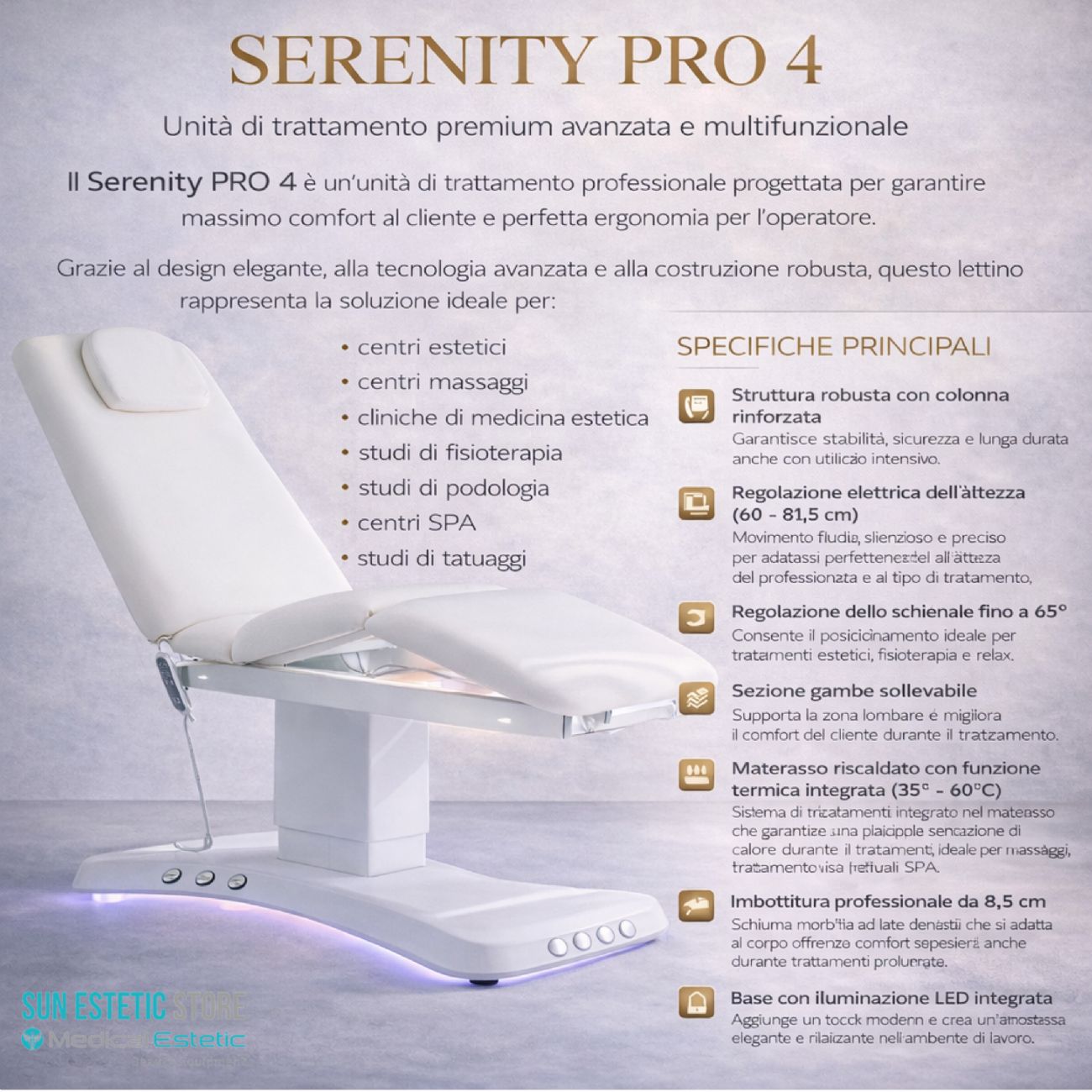 Serenity Pro 4 LettinO Spa 3 motori riscaldato