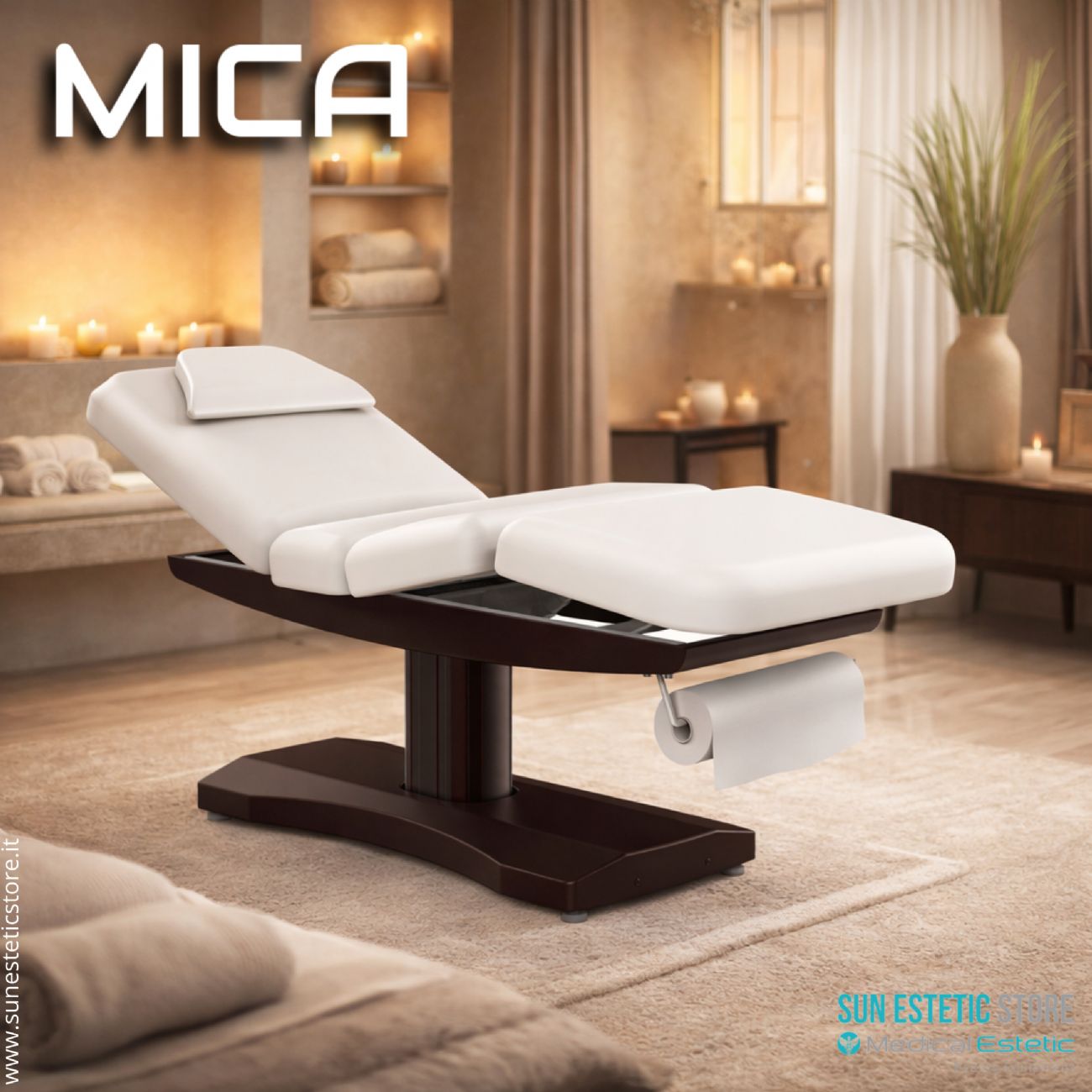 Ulna lettino massaggio a 3 sezioni elettrico a 3 motori