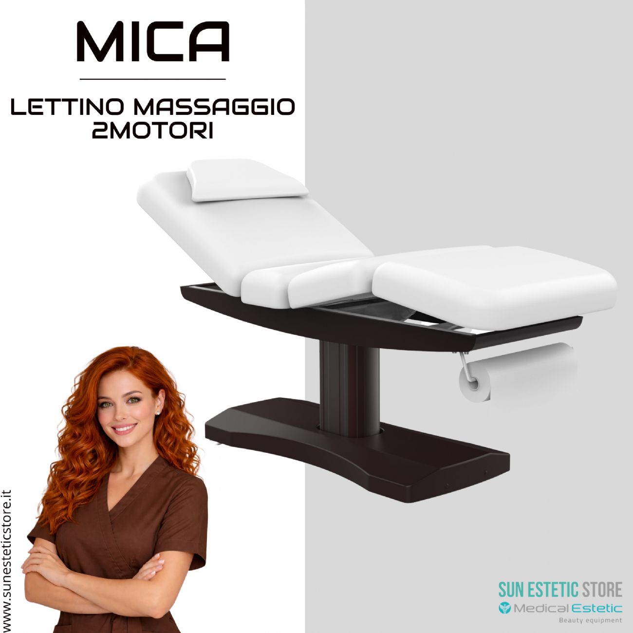 Ulna lettino massaggio a 3 sezioni elettrico a 3 motori