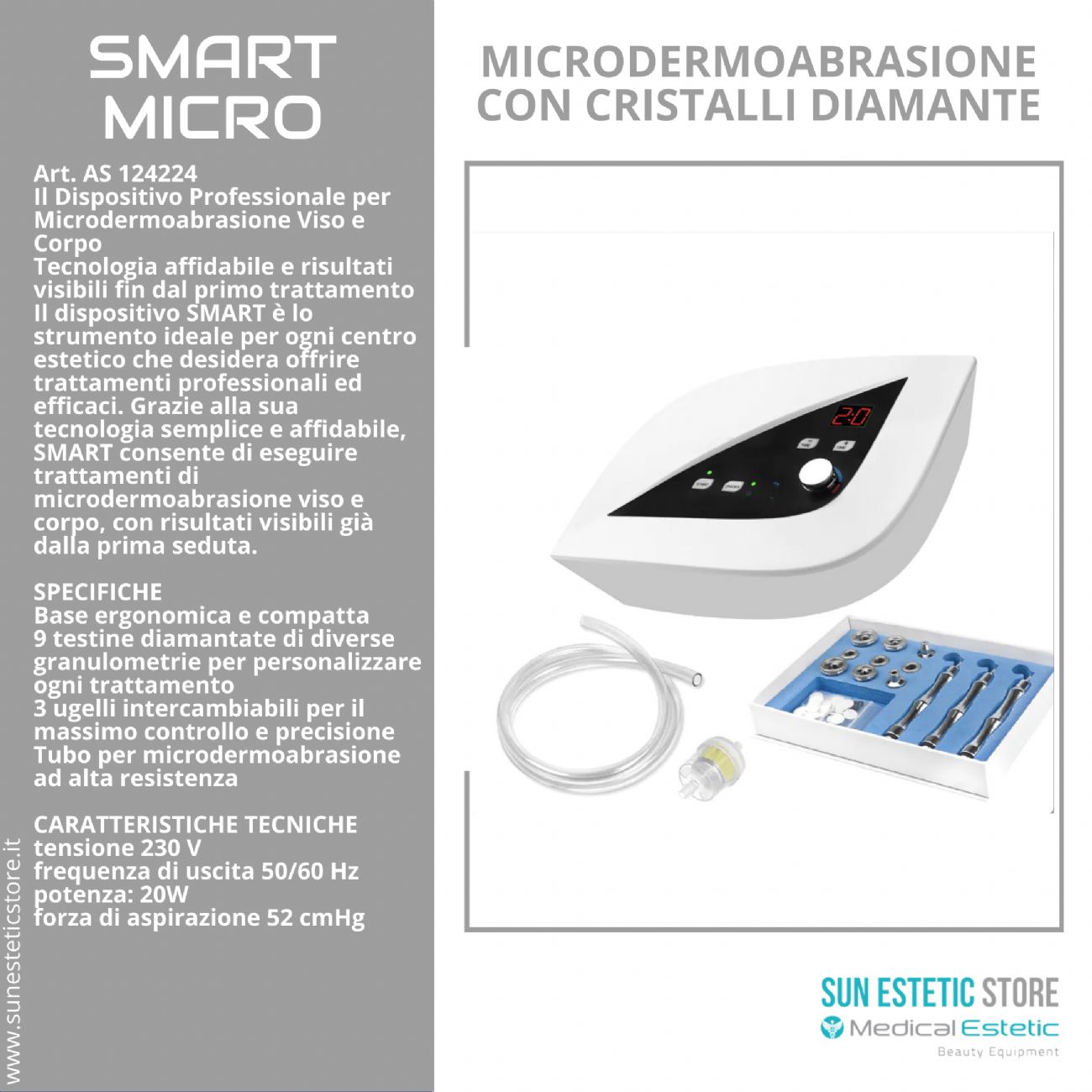 Smart Micro Microdermoabrasione con cristalli di diamante