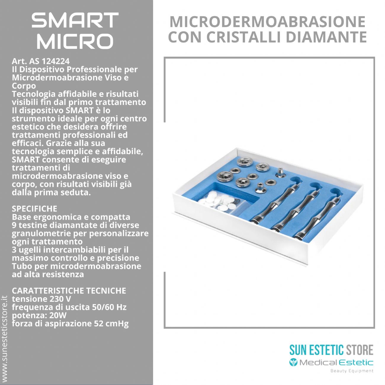 Smart Micro Microdermoabrasione con cristalli di diamante