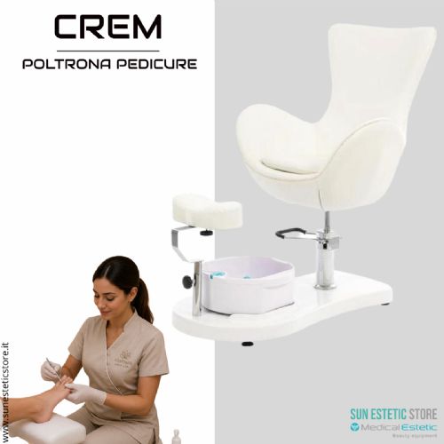 Crem poltrona pedicure idraulica con vaschetta idromassaggio