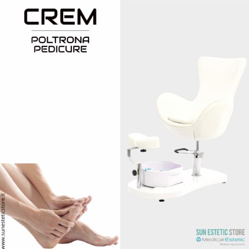 Crem poltrona pedicure idraulica con vaschetta idromassaggio
