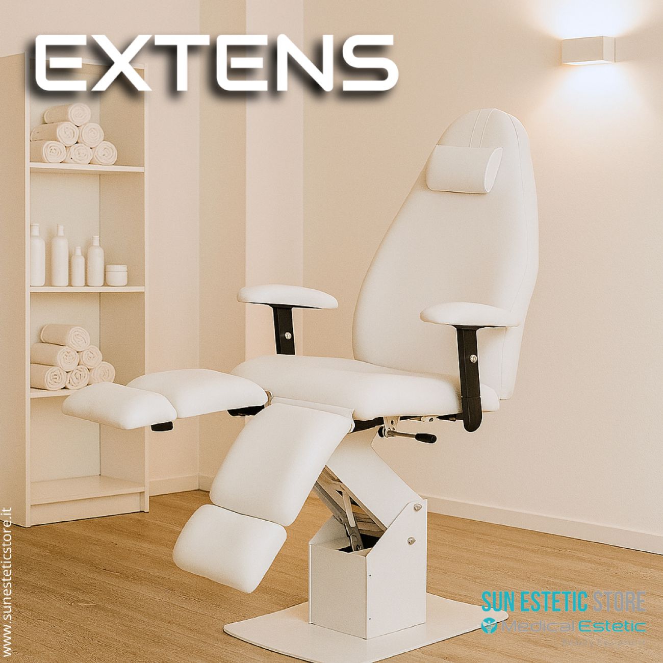 Extens poltrona podologica per estetica 1 motore