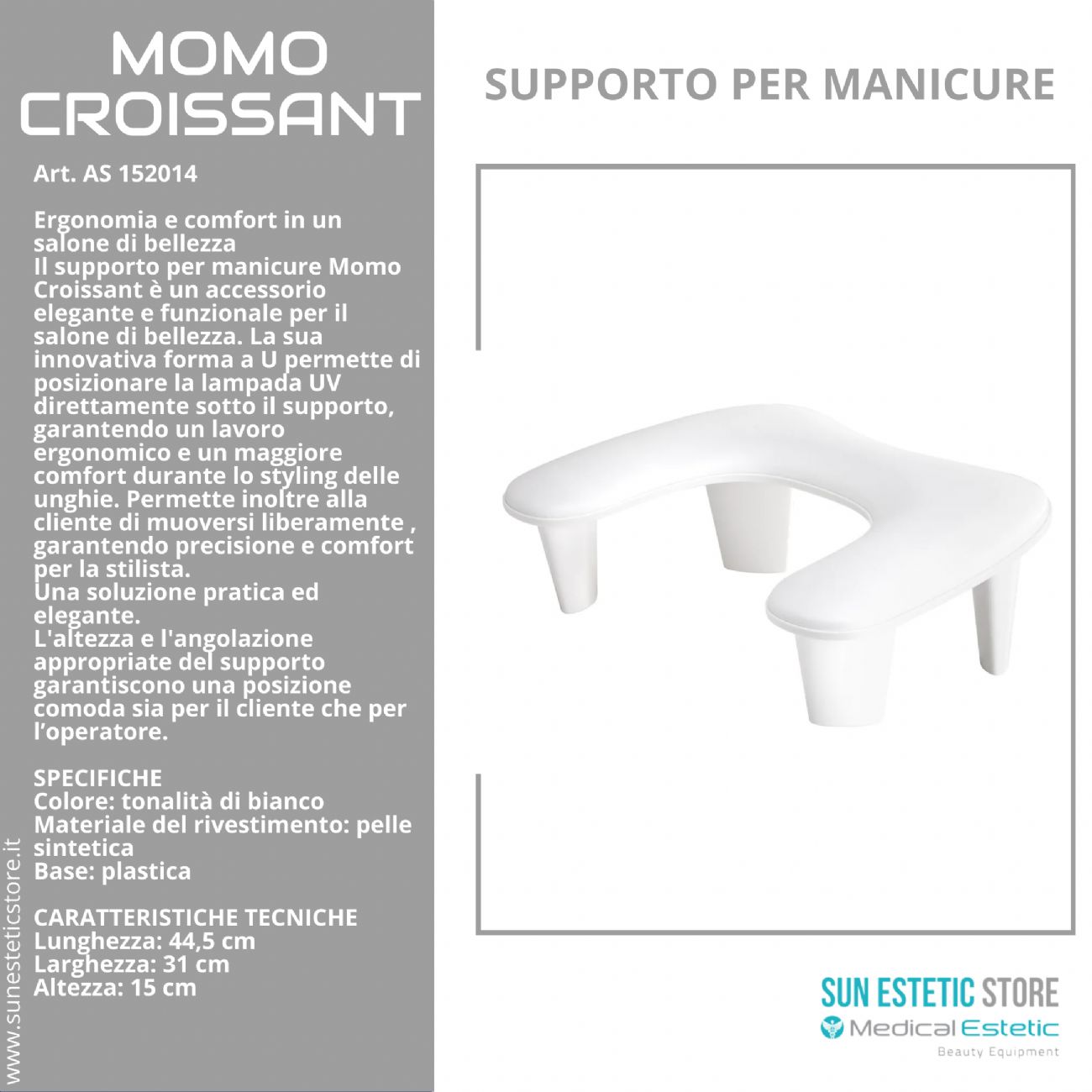 Momo Croissant supporto mani per manicure