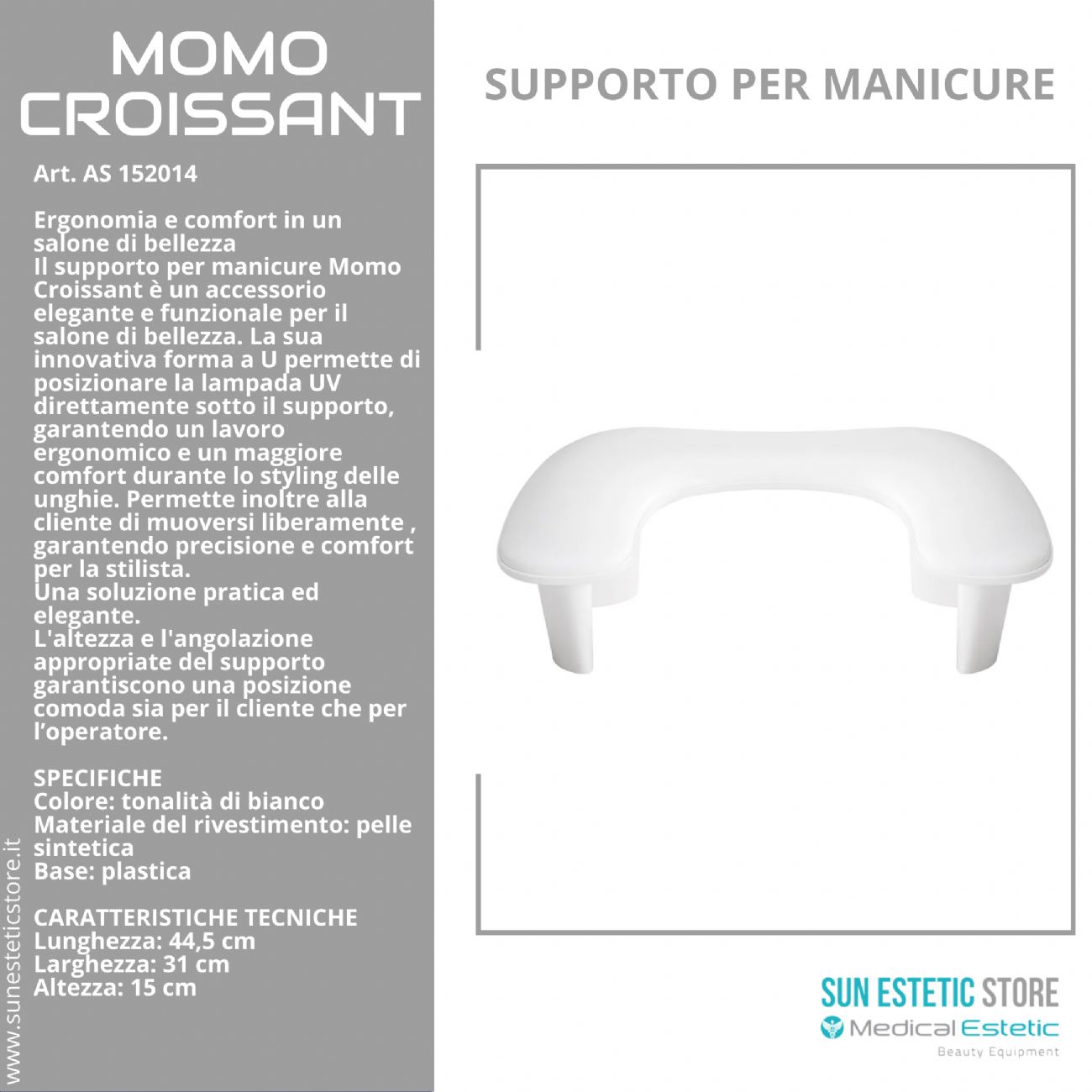 Momo Croissant supporto mani per manicure