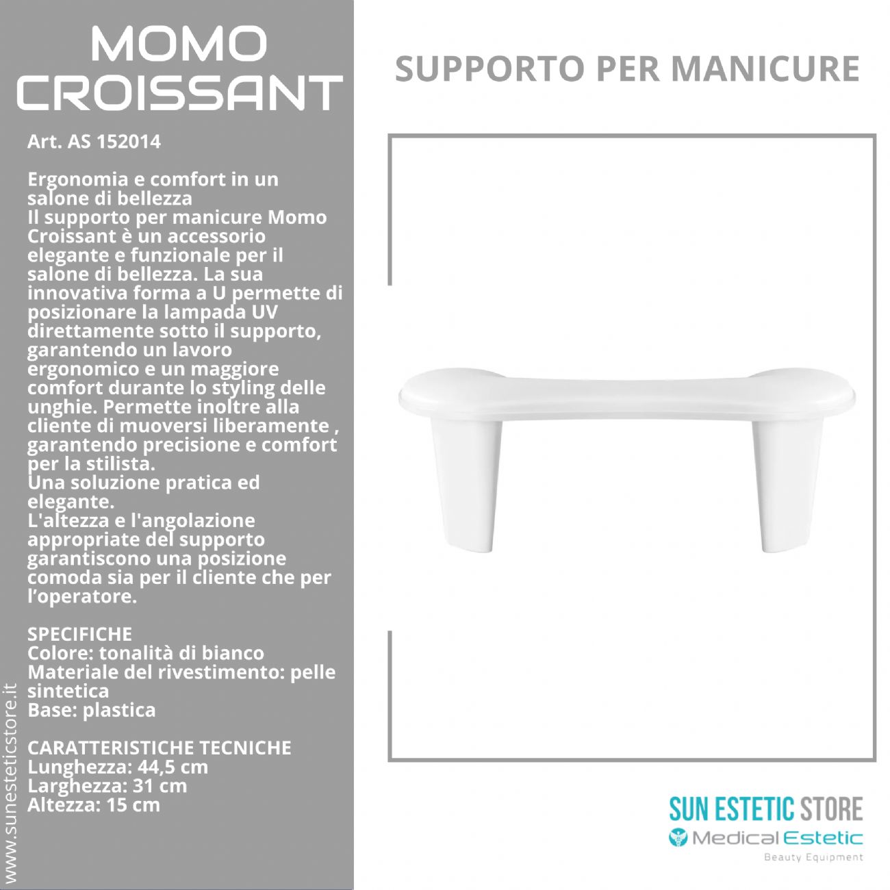 Momo Croissant supporto mani per manicure