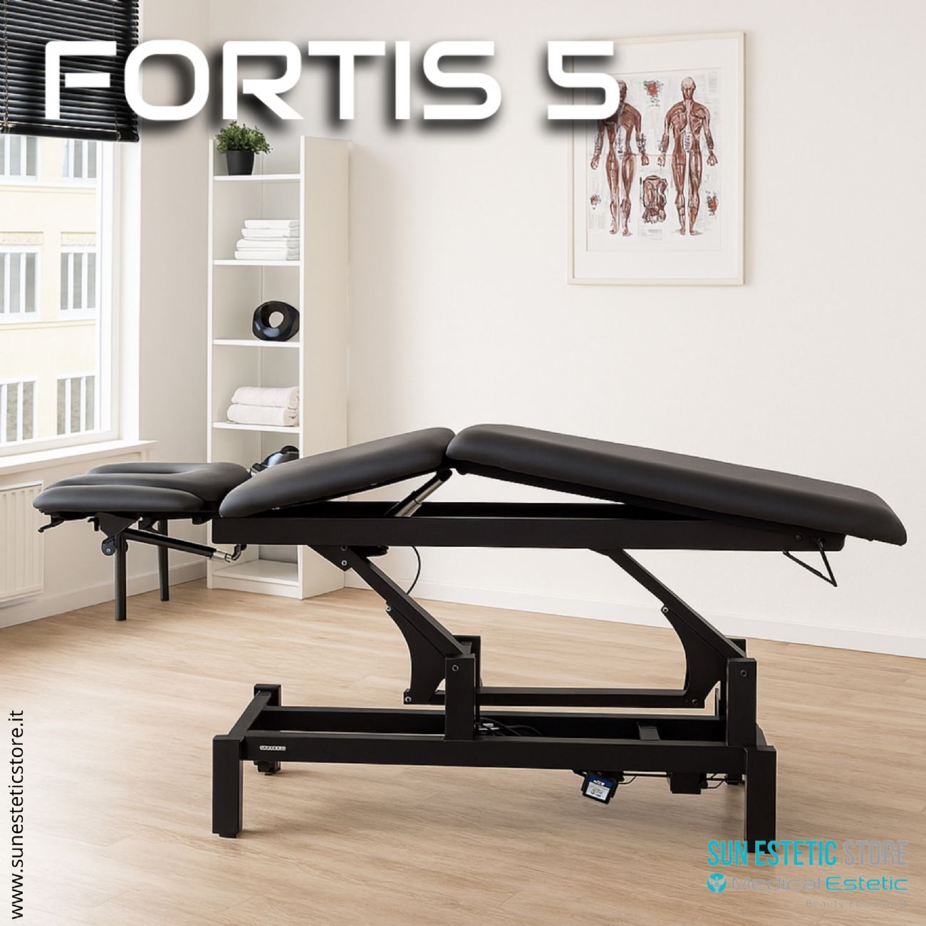 Fortis 5 lettino fisioterapia 5 sezioni 2 motori