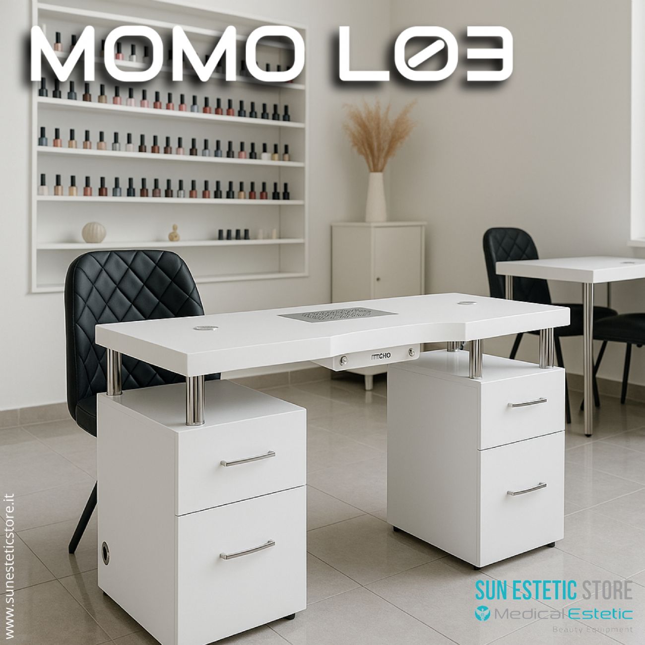 Momo L03 tavolo manicure con aspiratore