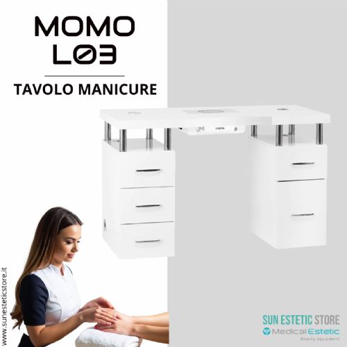 Momo L03 tavolo manicure con aspiratore