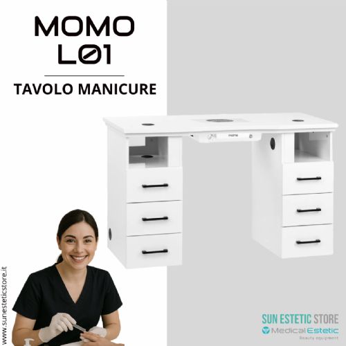 Momo L01 tavolo manicure con aspiratore