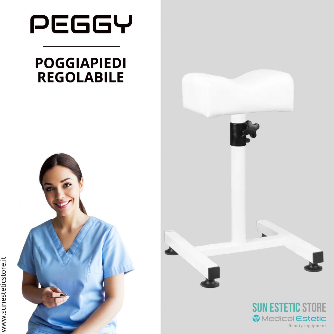 Peggy supporto poggiapiedi pedicure