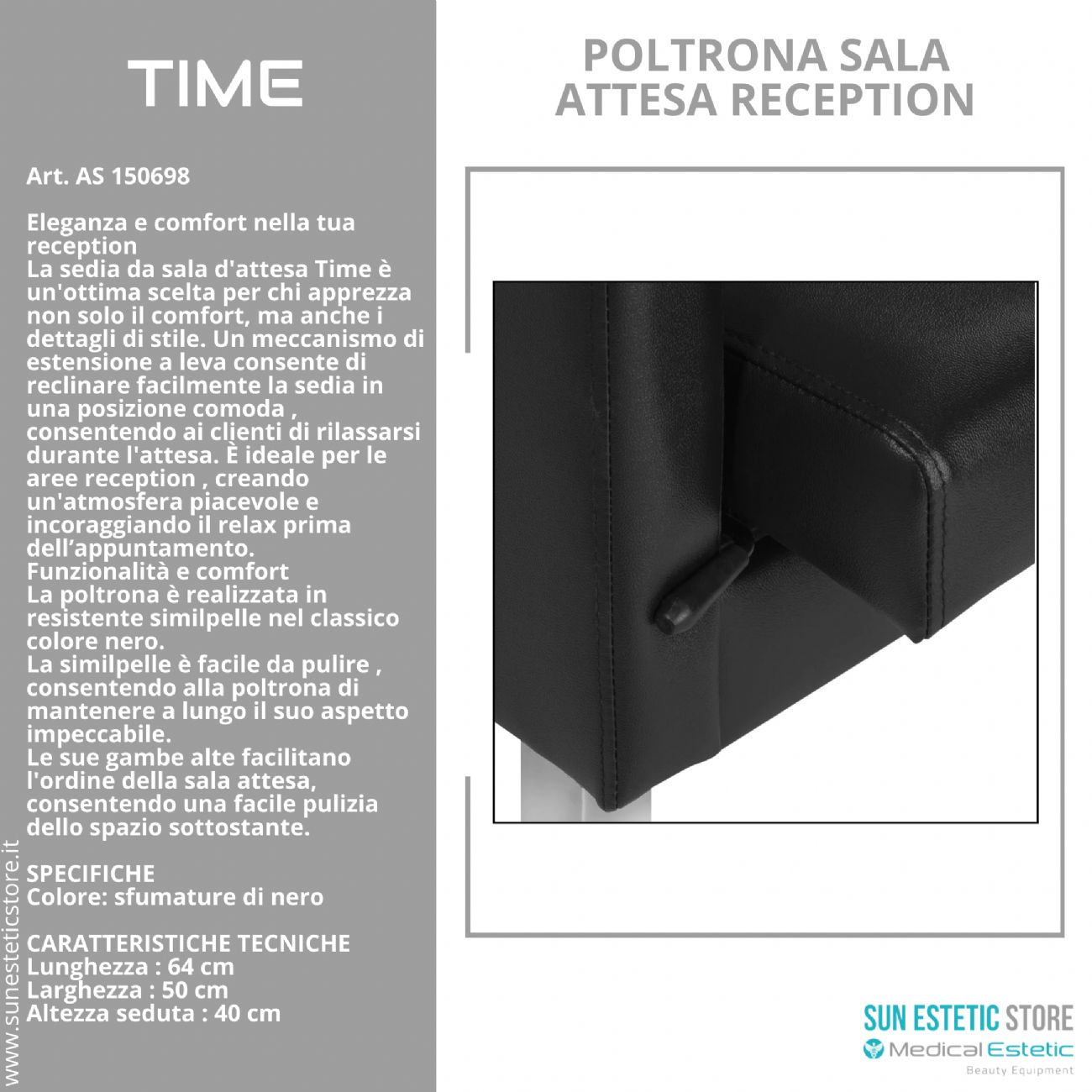 Time poltrona sala attesa reception