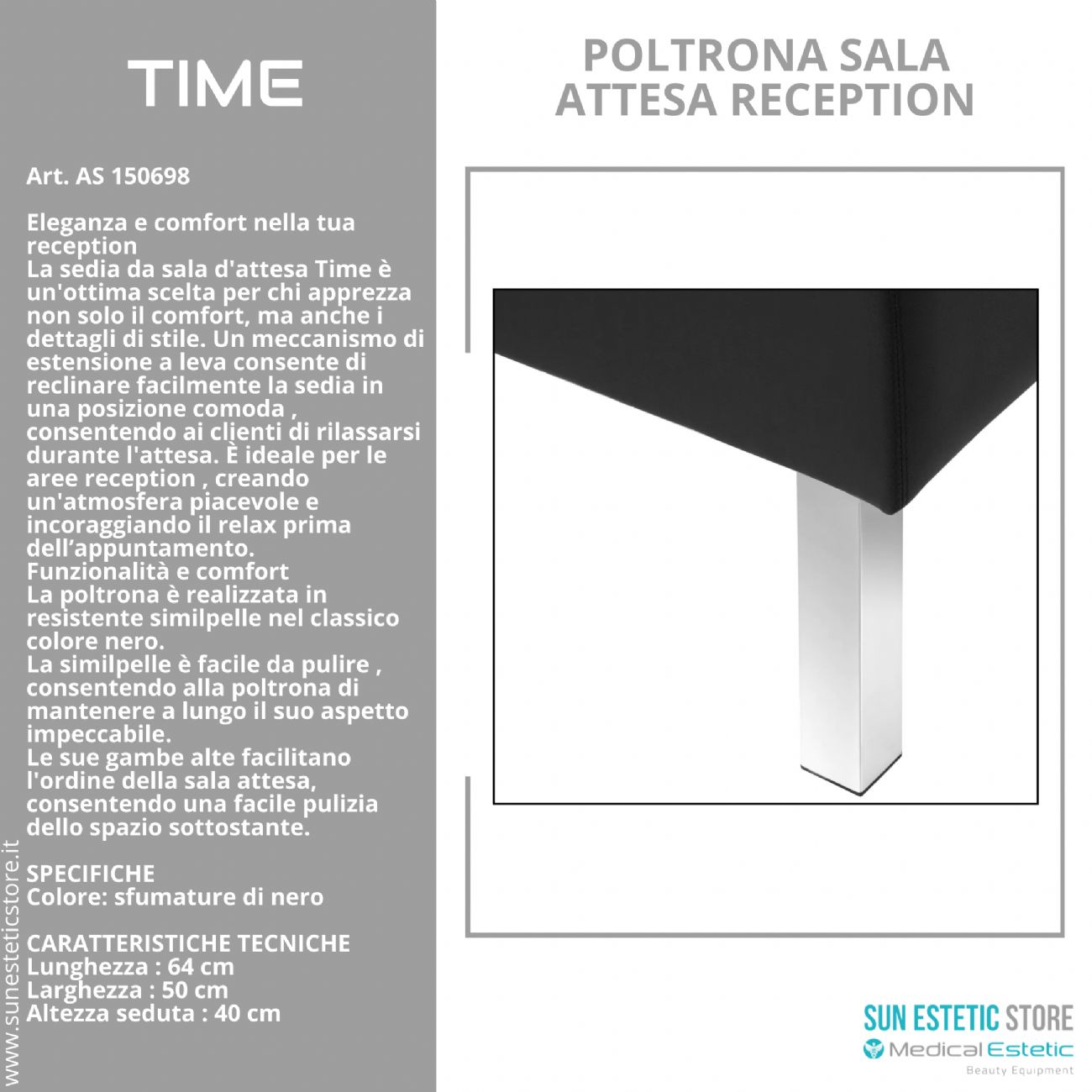 Time poltrona sala attesa reception