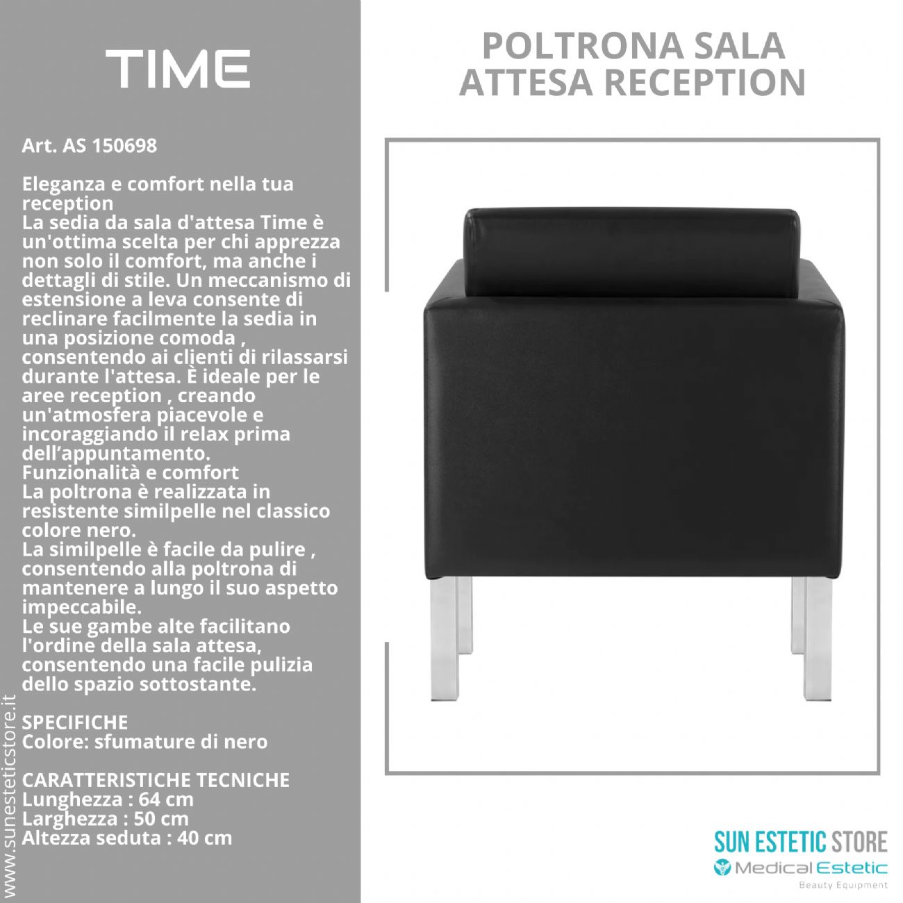 Time poltrona sala attesa reception