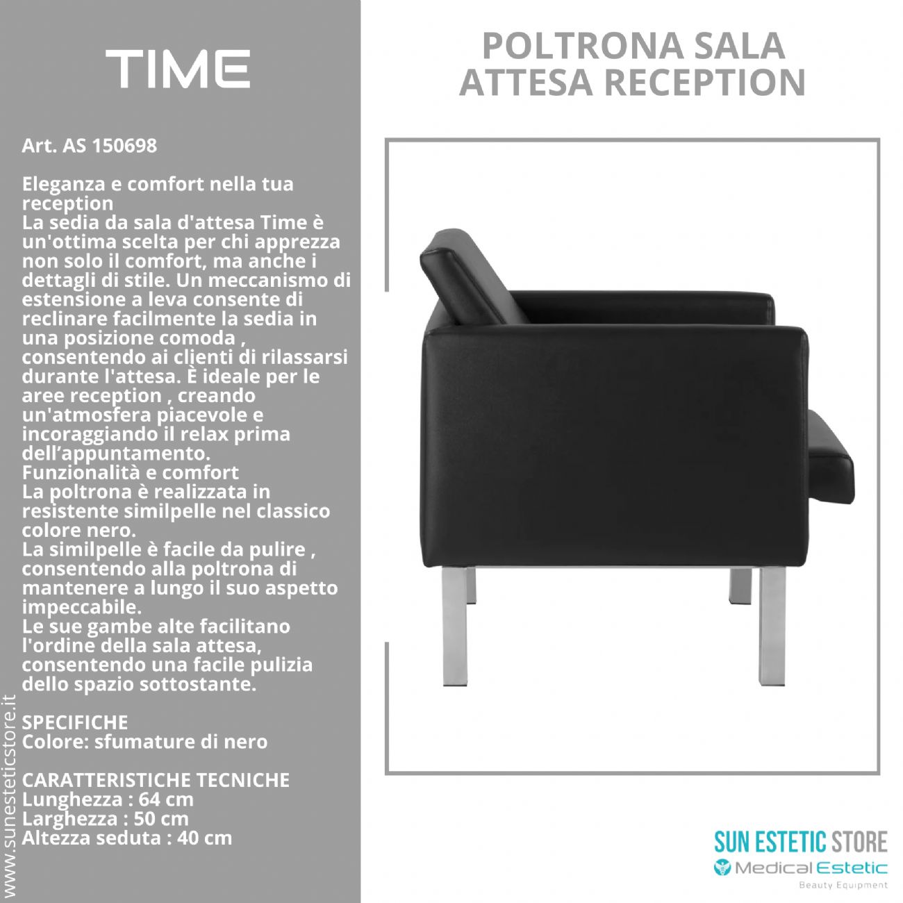 Time poltrona sala attesa reception