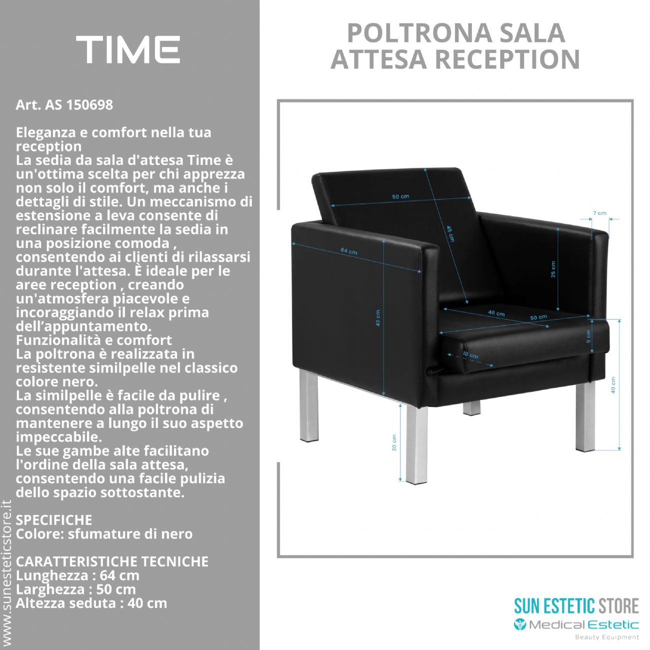 Time poltrona sala attesa reception