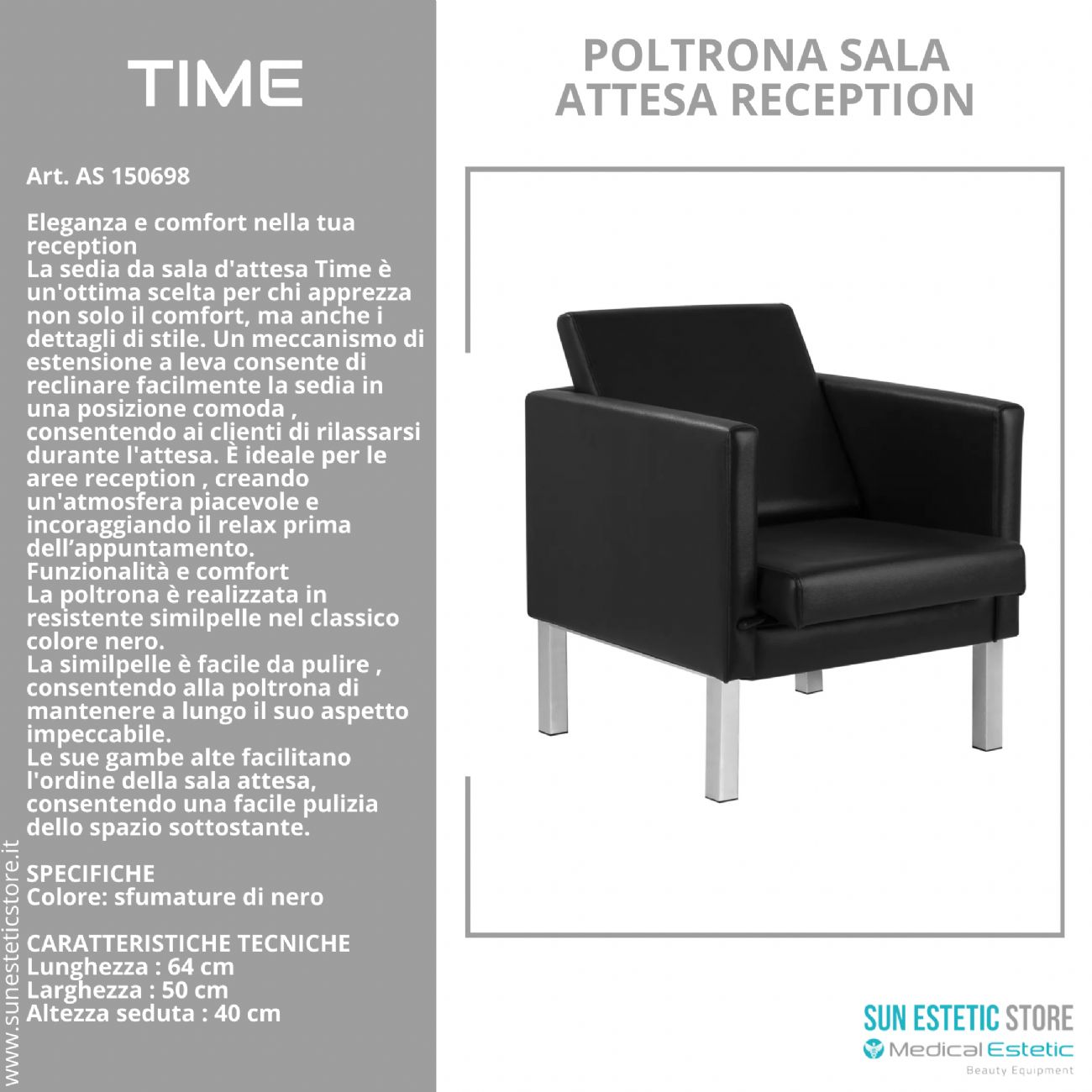 Time poltrona sala attesa reception
