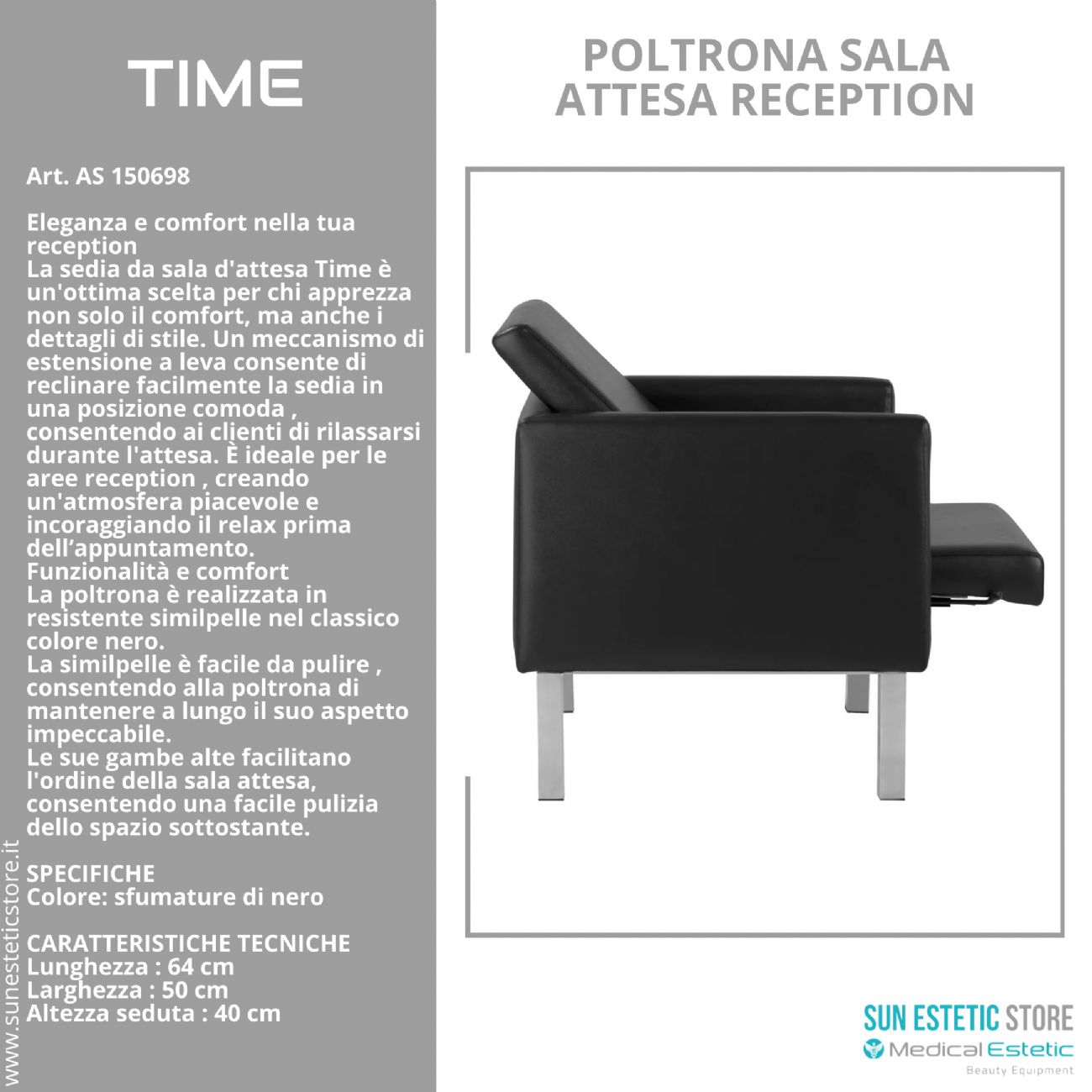 Time poltrona sala attesa reception