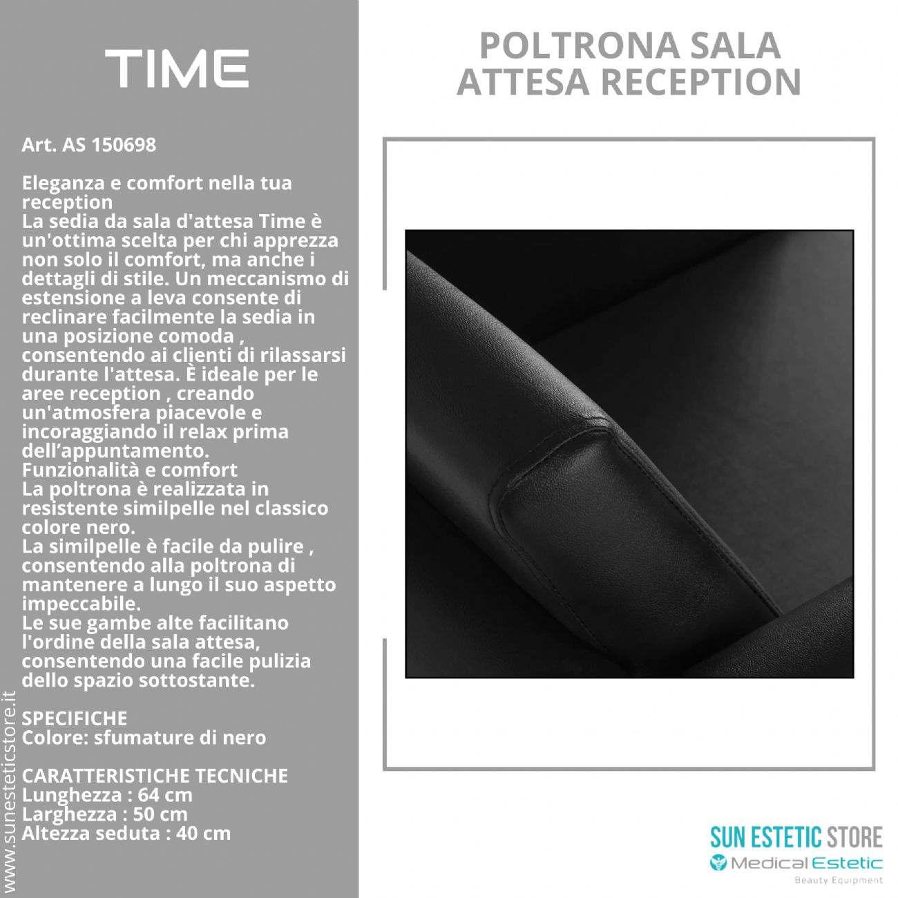 Time poltrona sala attesa reception