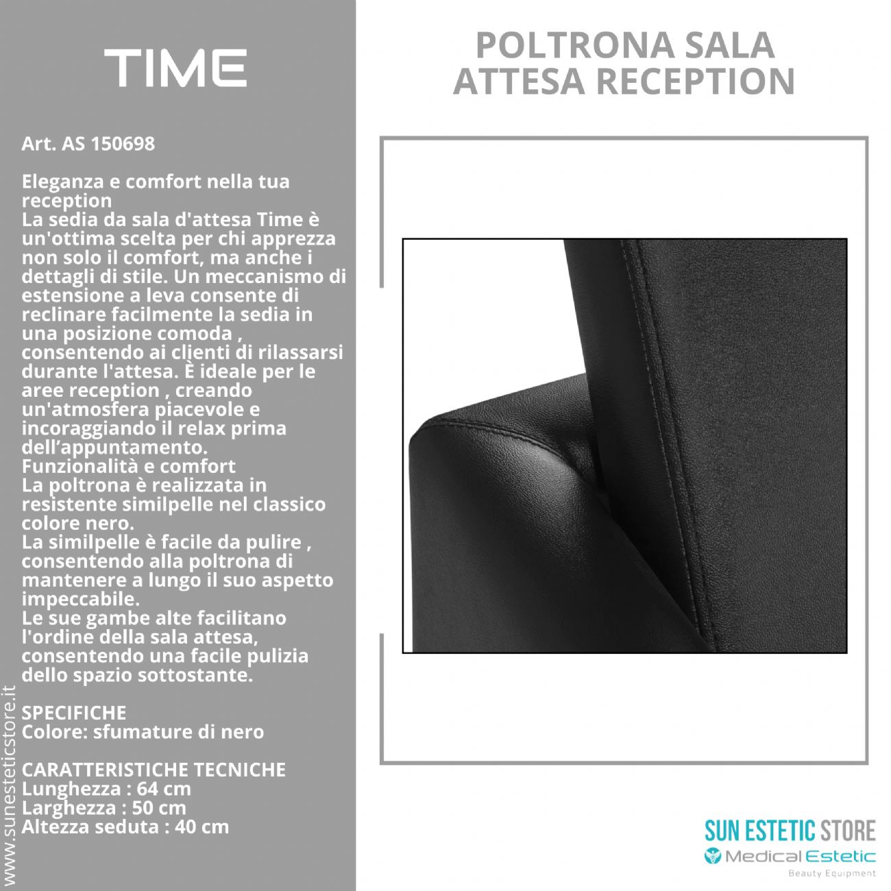 Time poltrona sala attesa reception