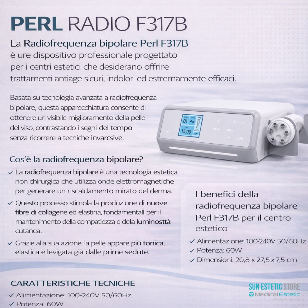 Ginny F317B Radiofrequenza bipolare estetica