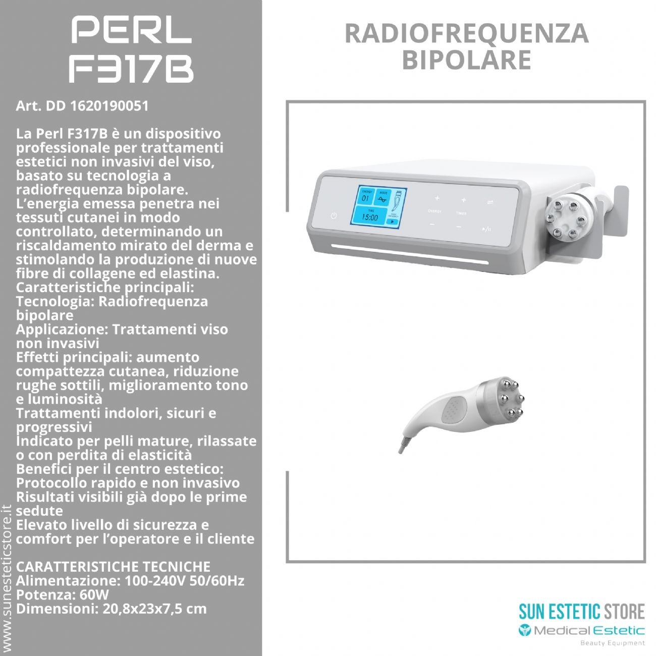 Ginny F317B Radiofrequenza bipolare estetica