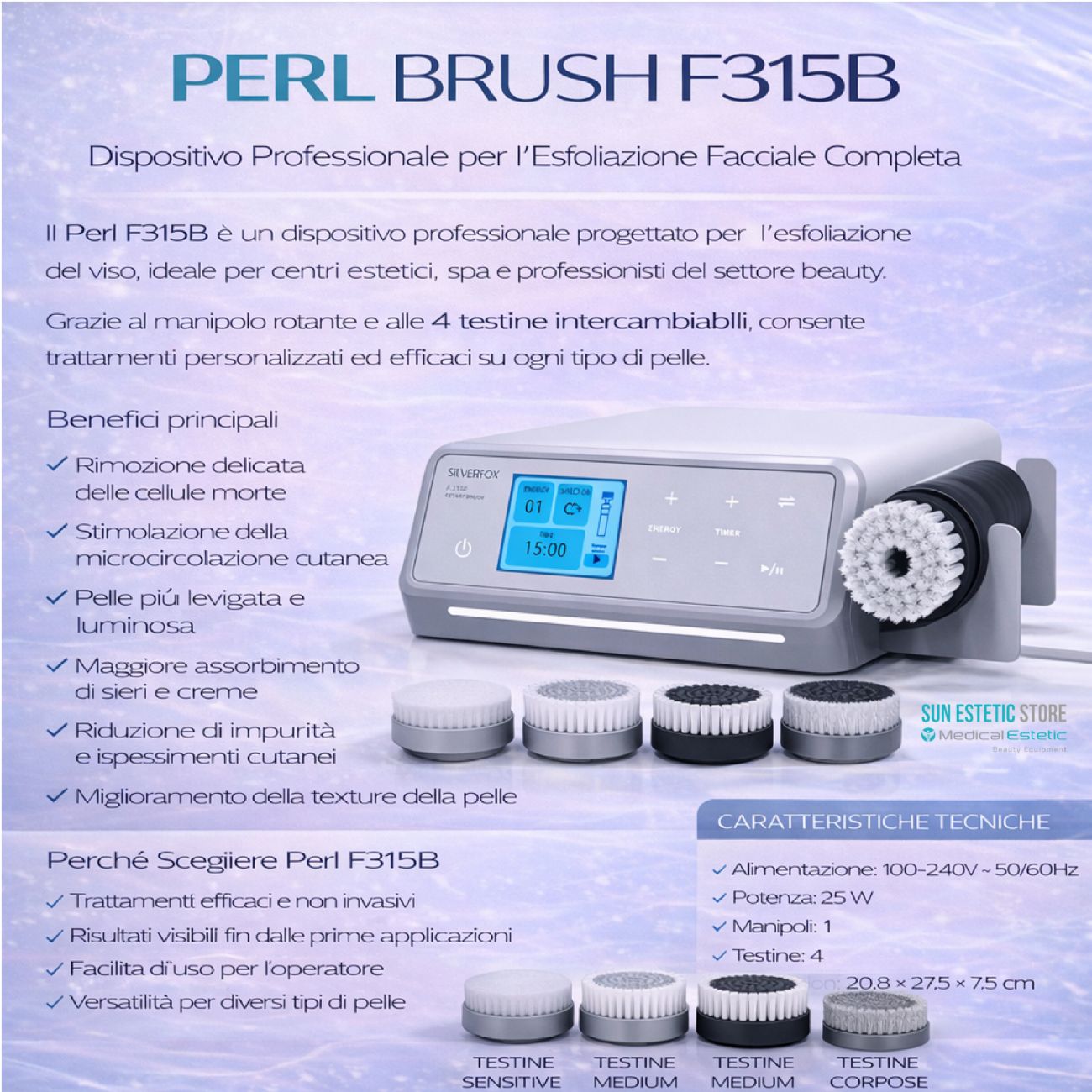 Perl F315B Brush spazzola rotante esfogliante