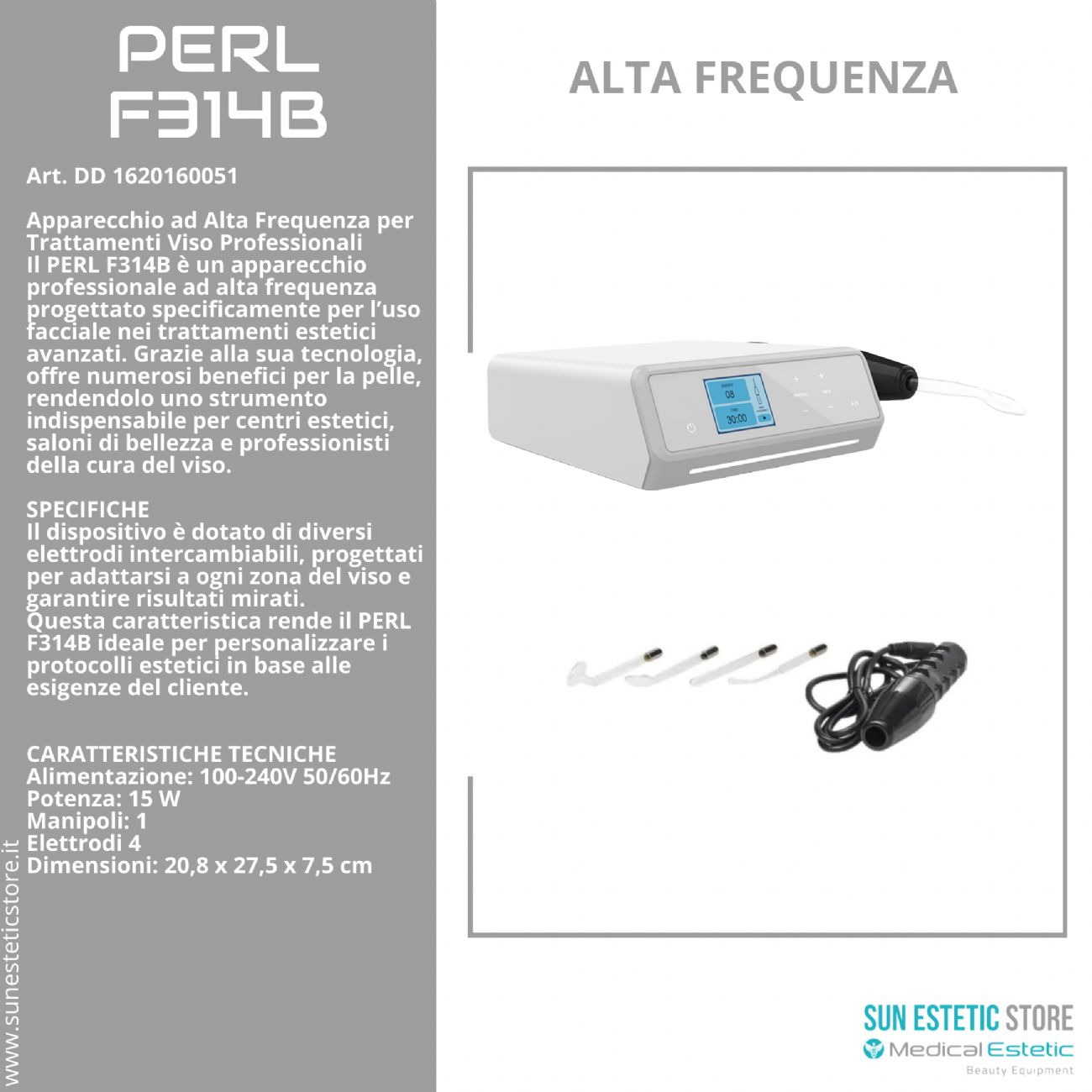 Perl F314B alta frequenza estetica