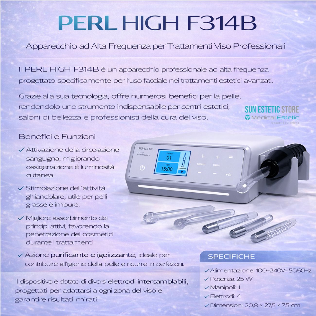 Perl F314B alta frequenza estetica