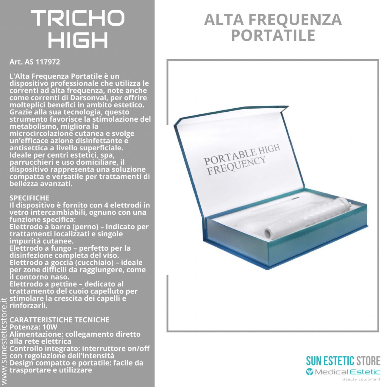Trico High Alta frequenza portatile
