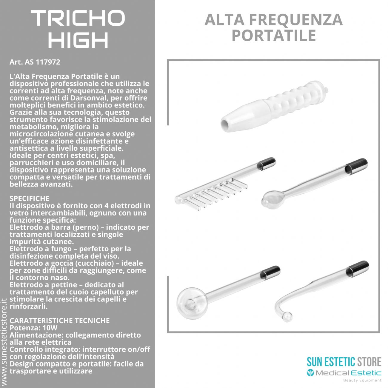Trico High Alta frequenza portatile