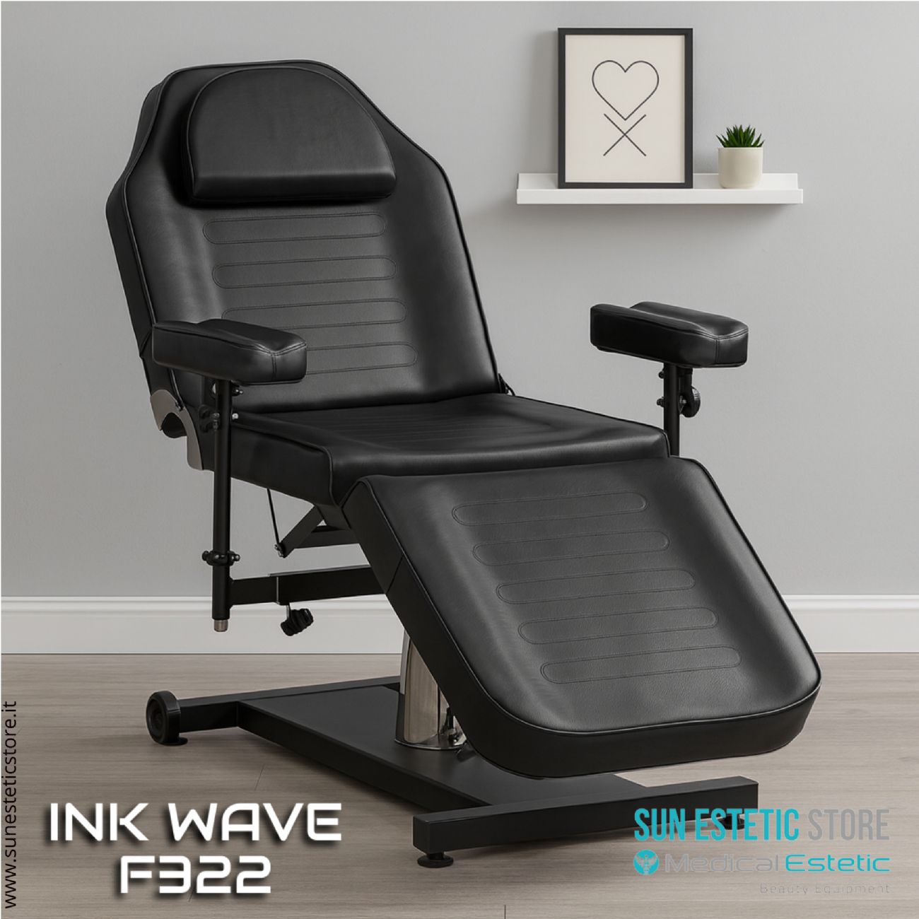 Ink Wave F322 Poltrona tattoo idraulica