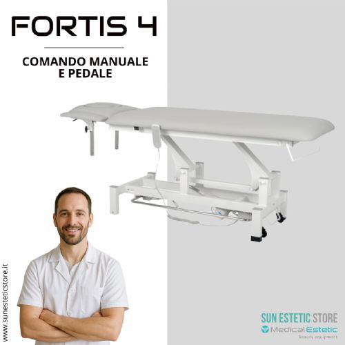 Fortis 4 Ergo lettino fisioterapia 2 sezioni 1 motore con perimetrale