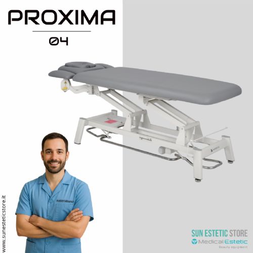 Proxima 04 lettino fisioterapia 4 sezioni 2 motori con perimetrale