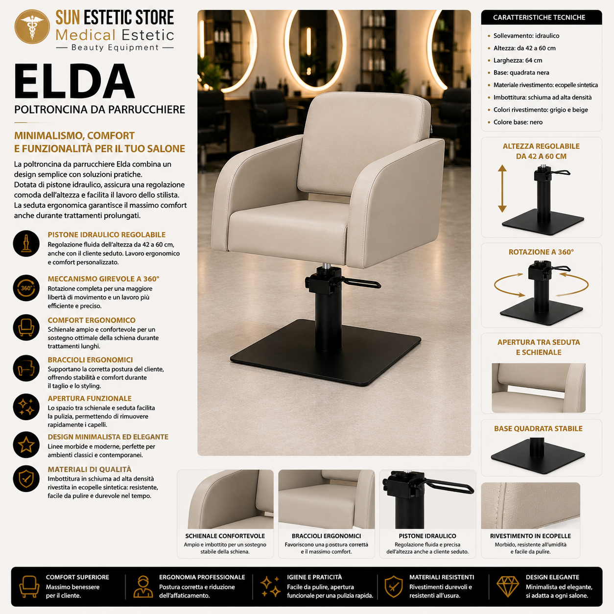 Elda poltroncina taglio parrucchiere