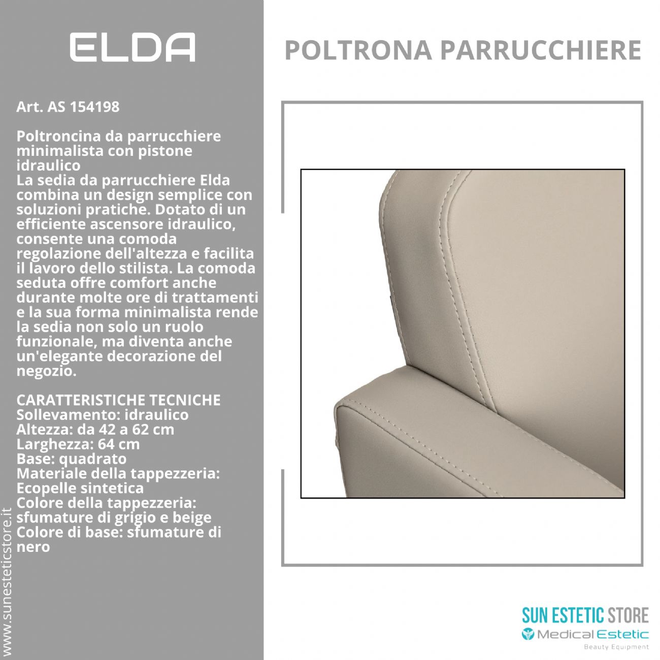 Elda poltroncina taglio parrucchiere