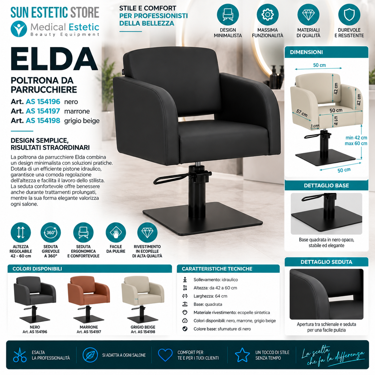 Elda poltroncina taglio parrucchiere