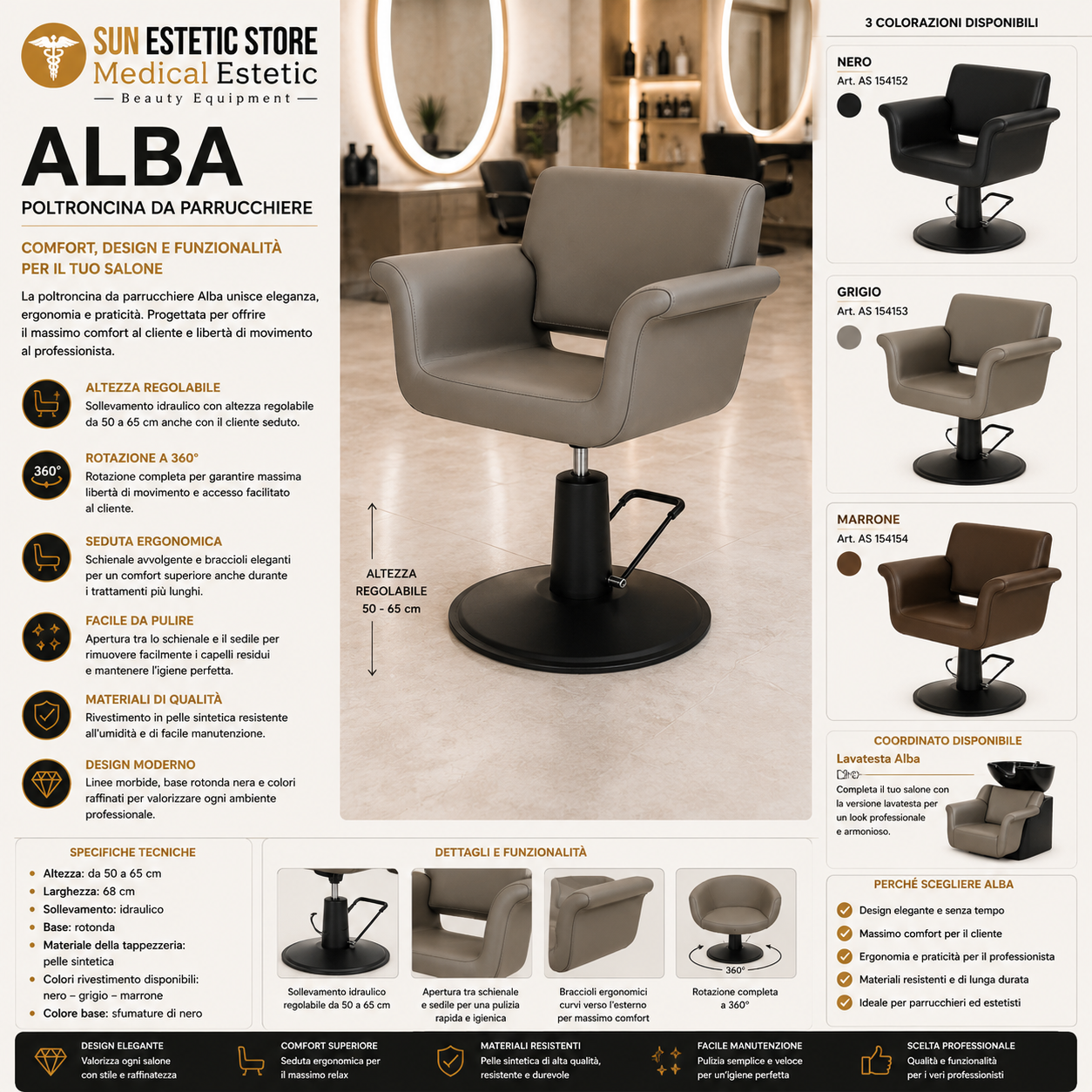 Alba poltroncina taglio parrucchiere