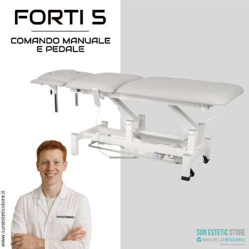 Fortis 5 Ergo lettino fisioterapia 5 sezioni 2 motori con comando perimetrale