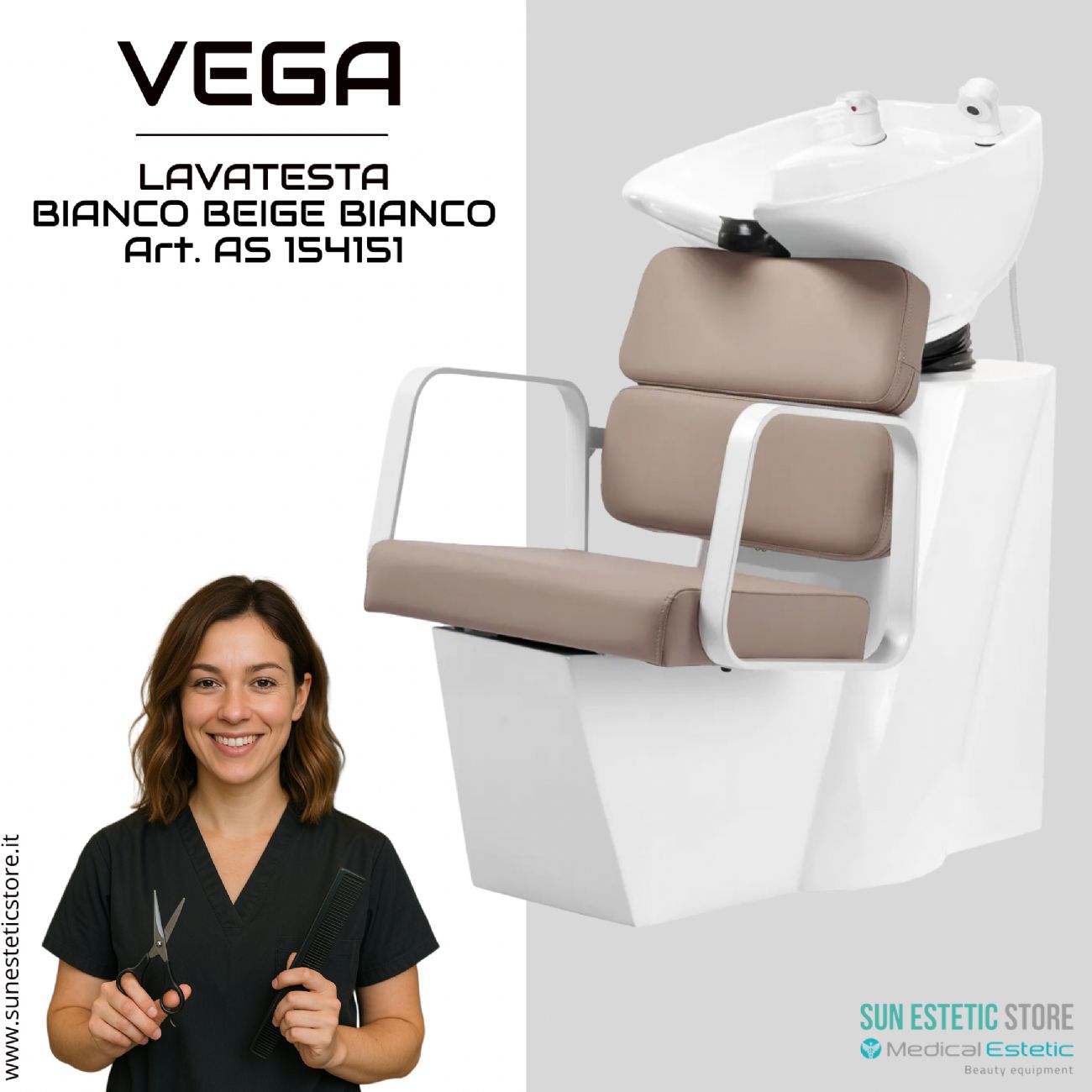 Vega lavatesta parrucchiere in vari colori